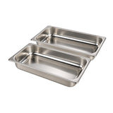 Cooks Professional Set of 2 Buffet Warmer Trays | Large 2.4L | 32.5cm x 17.5cm x 6cm