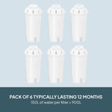 Cooks Professional Water Filters for Digital Hot Water Dispensers | 6 Pack