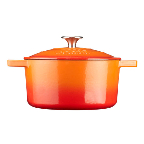 Cooks Professional 20cm Cast Iron Casserole | Orange