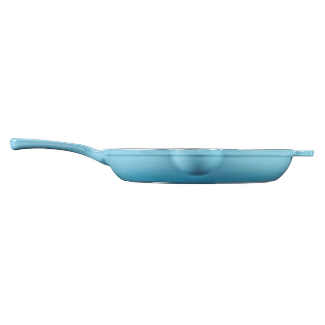 Cook Professional Cast Iron Frying Pan & Skillet 2 Piece Set | Teal