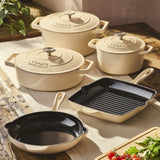 Cooks Professional Set of 5 Cast Iron | Ivory