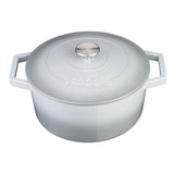 Cooks Professional 26cm Cast Iron Casserole | Grey