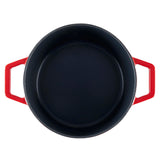 Cooks Professional Cast Iron Casserole 20cm | 2.8L Capacity | Enamelled Inside and Out | Graduated Red