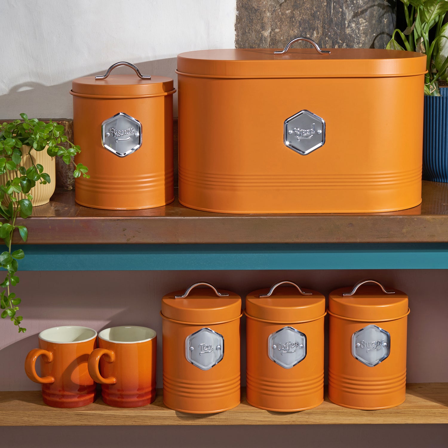 Cooks Professional 5 Piece Kitchen Storage Set | Orange / Silver ...