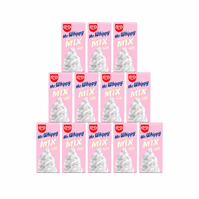 Mr Whippy Soft Serve Ice Cream Mix | Pack of 12 x 1L