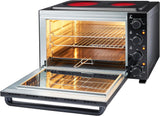 Cooks Professional 48L Mini Oven with 2 Ceramic Hobs | Black