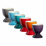 Cooks Professional 6 Piece Egg Cup Set | Made From Durable Stoneware | Multi-Colour