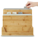 Cooks Professional Index Chopping Board Set | 4-Piece Bamboo | Durable and Easy Clean | Multi-Coloured