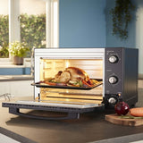 Cooks Professional Mini Oven | 34 Litre | 3 Cooking Functions | Black and Silver