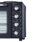 Cooks Professional Mini Oven with 2 Hobs | 34 Litre | Powerful 1500W | Black and Silver