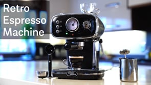 Cooks Professional Retro Espresso Machine | Grey