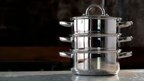 Cooks Professional 3 Tier Stainless Steel Steamer | 22cm