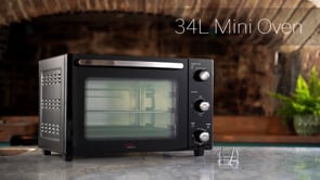 Cooks Professional 34L Mini Oven | Black / Silver