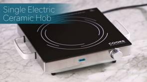 Cooks Professional Single Electric Ceramic Hob