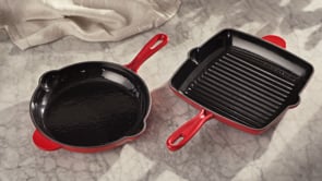 Cooks Professional Cast Iron Frying Pan | Ivory