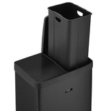 Cooks Professional Dual Recycle Kitchen Pedal Bin 60L | Dual Pedal | 2 x 30L Removable Compartments | Black