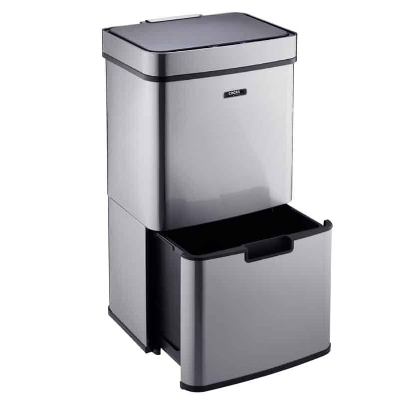 Cooks Professional Recycling Sensor Bin | 75L | 3 Compartments plus ...