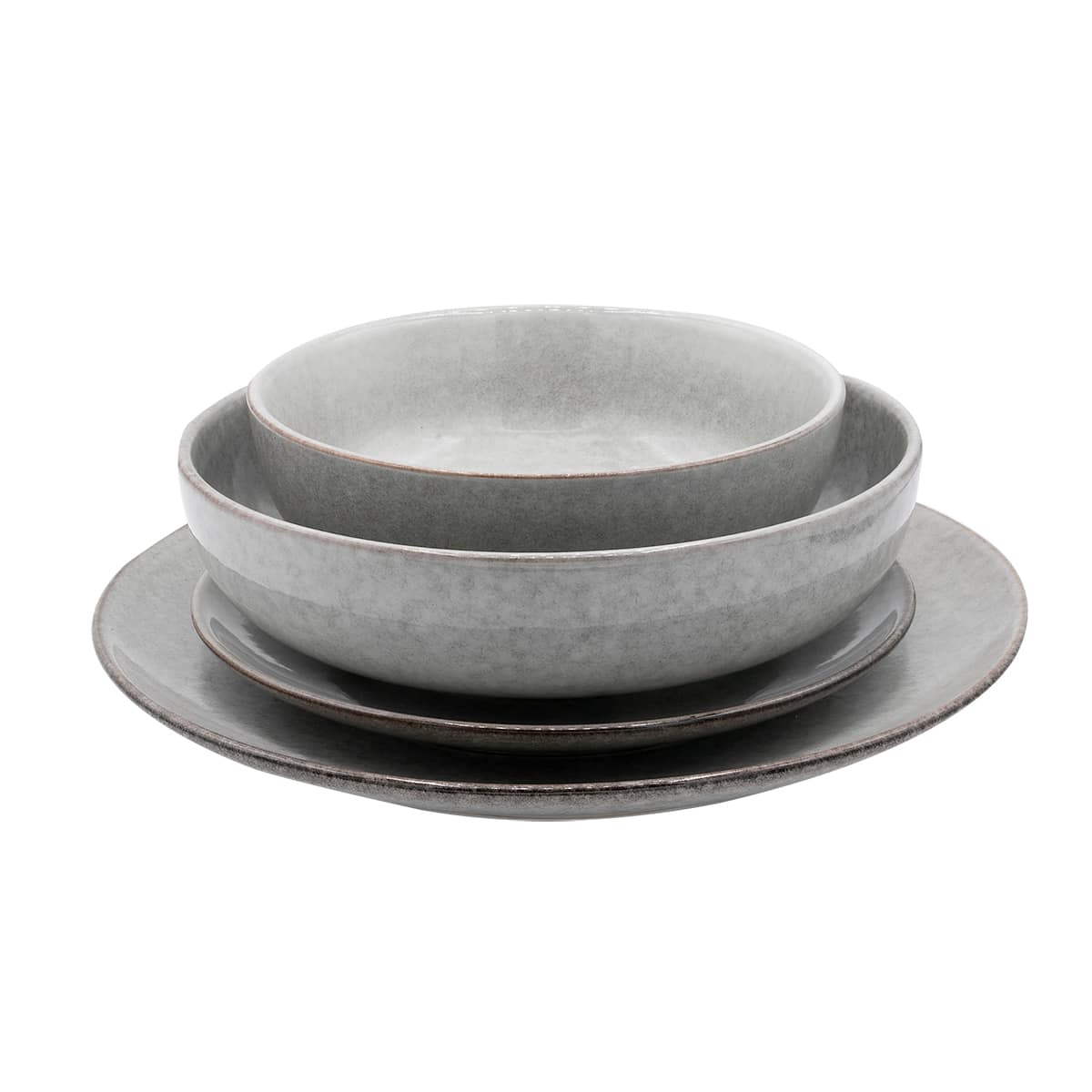 Cooks Professional Nordic Stoneware 20cm Side Plates, Set of 4, Reactive  Glaze