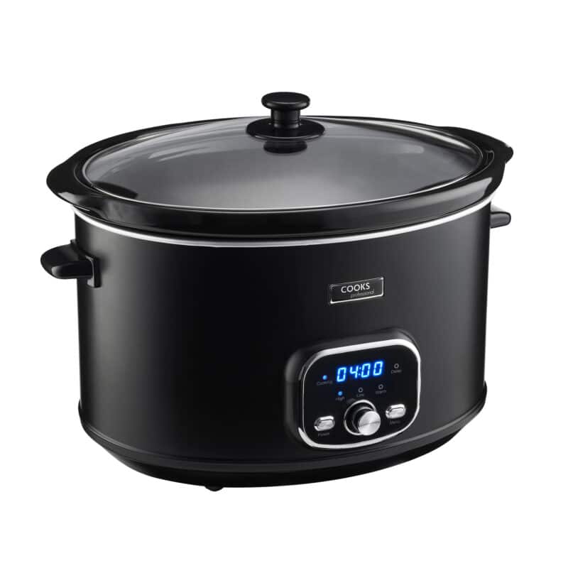 8L Digital Slow Cooker & Glass Lid, 2 Heat Settings Including Delay ...