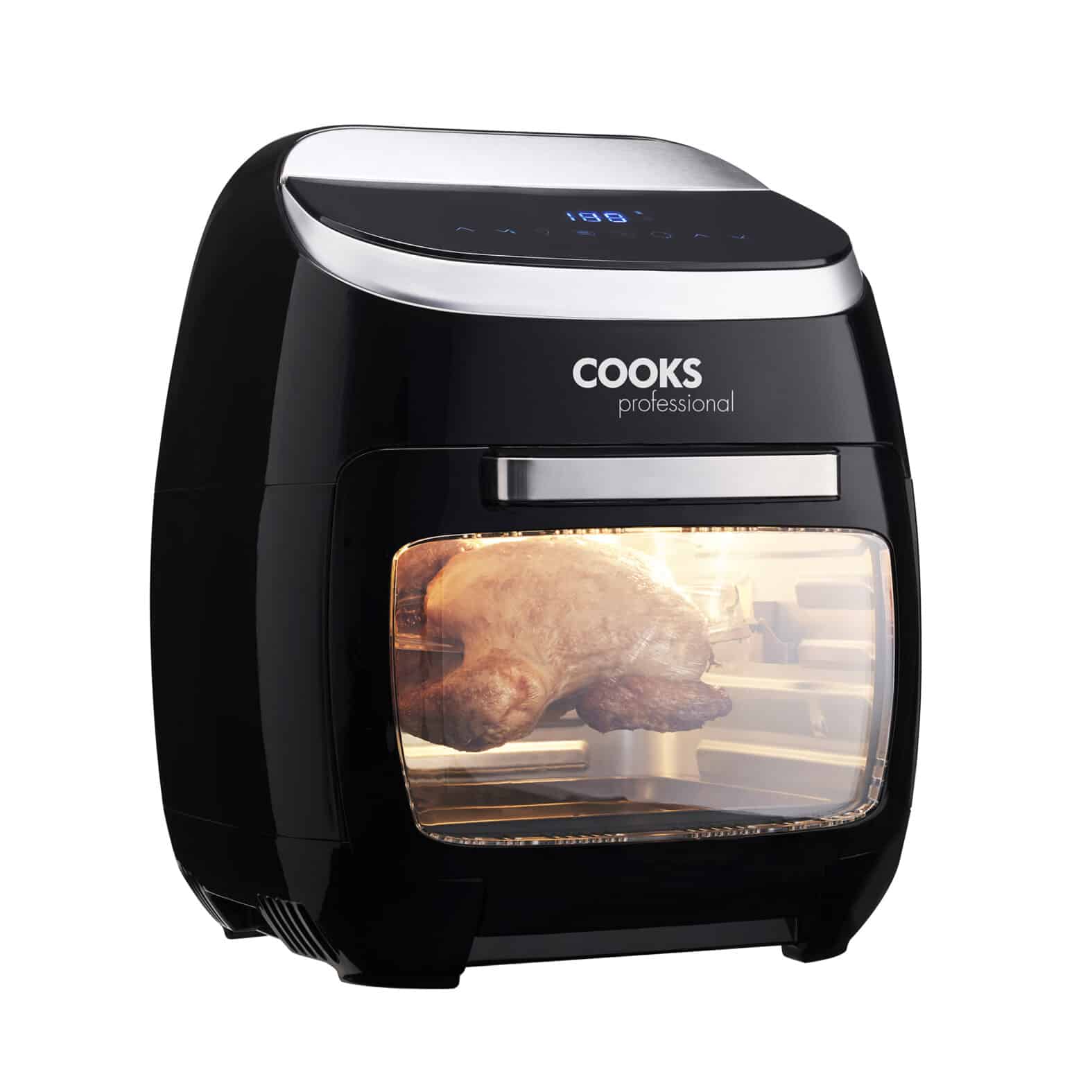 Cooks Professional Digital Air Fryer Oven With Rotisserie Digital Air Fryer 11l 2000w Black 7602