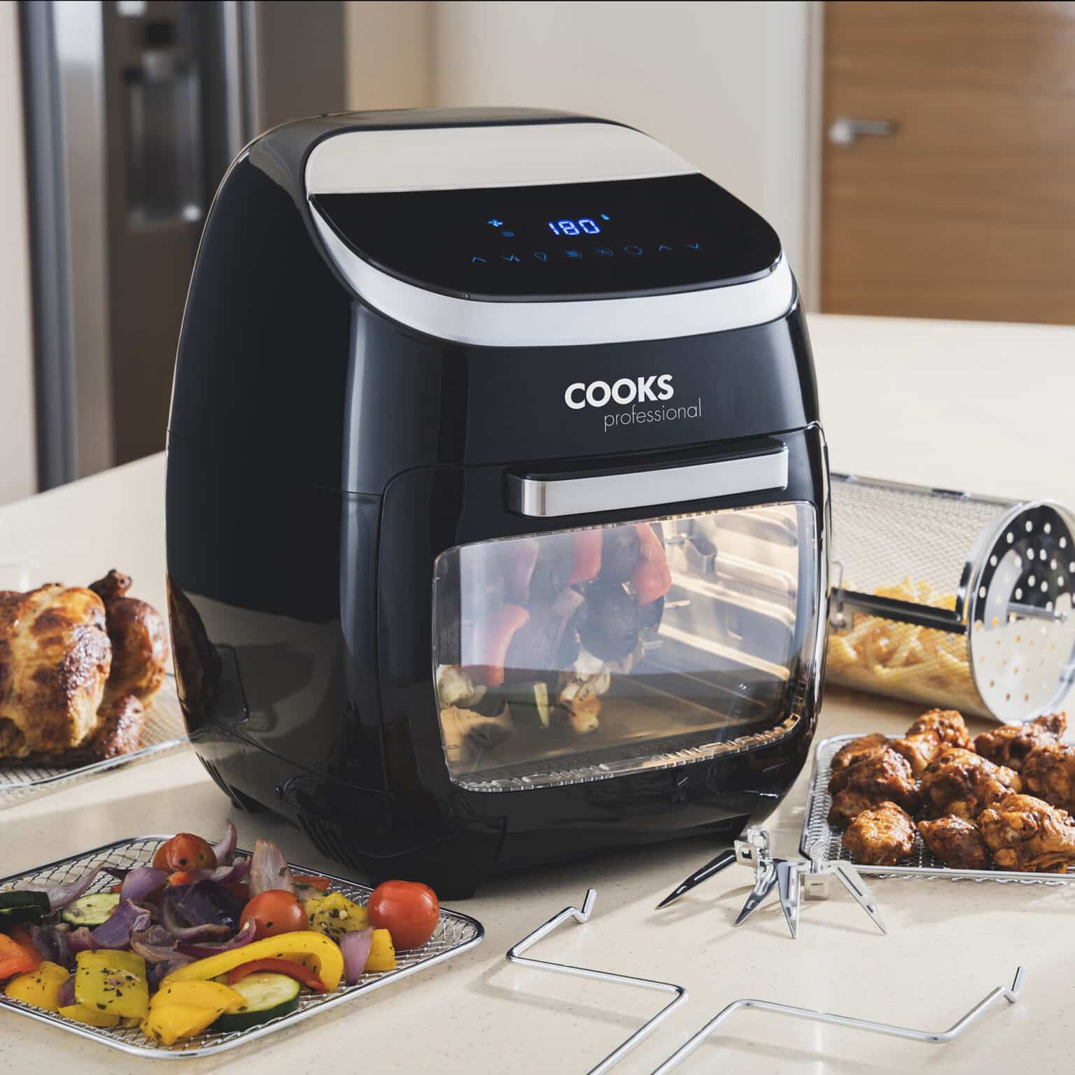 Cooks Professional Digital Air Fryer Oven With Rotisserie Digital Air ...